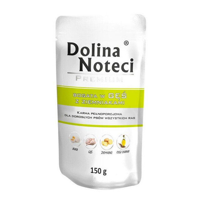 Dolina Noteci Premium Pies Gęś i ziemniaki saszetka 150g