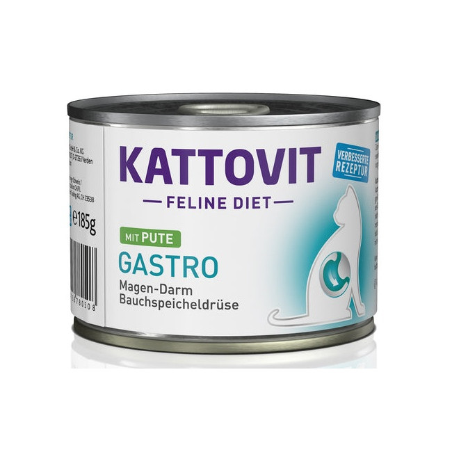 Kattovit Feline Diet Gastro indyk puszka 185g