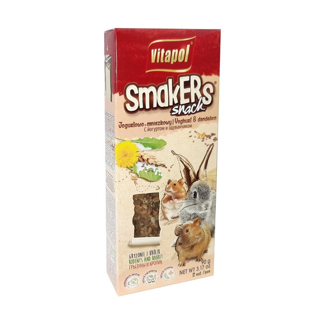 Vitapol Smakers dla gryzoni - jogurtowo-mniszkowy 2szt [1105]