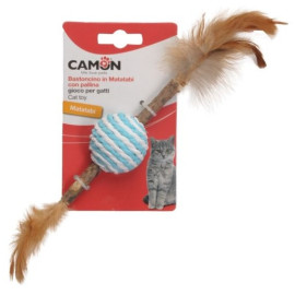 Camon Cat Toy Matatabi z kulą i piórkami