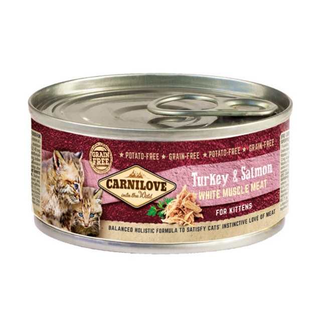 Carnilove Cat Salmon & Turkey for Kittens - łosoś i indyk puszka 100g