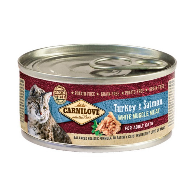 Carnilove Cat Turkey & Salmon - indyk i łosoś puszka 100g