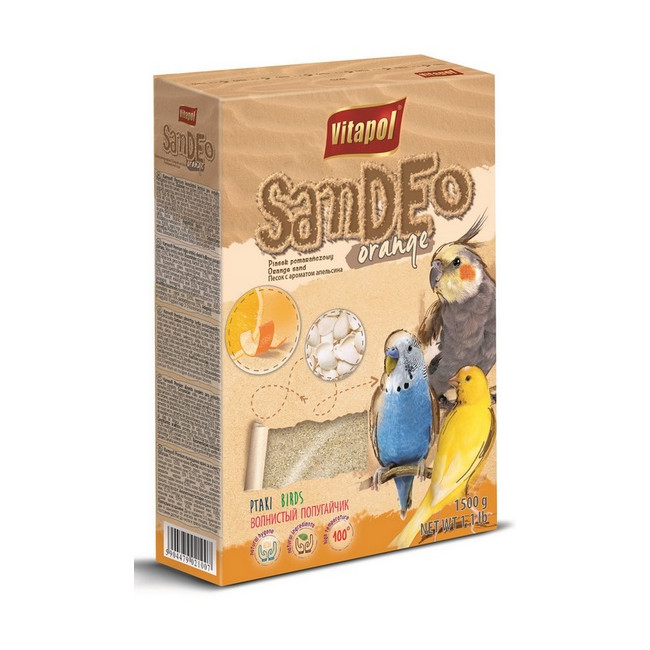 Vitapol Piasek dla ptaków pomarańczowy 1,5kg [2091]