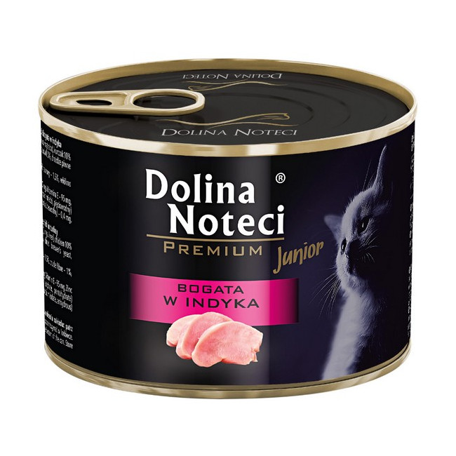 Dolina Noteci Premium Kot Junior Bogata w indyka puszka 185g