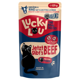 Lucky Lou Lifestage Senior Drób i wołowina saszetka 125g