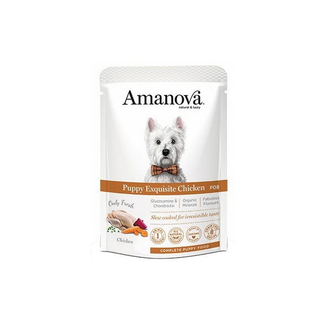 Amanova Dog Puppy Exquisite Chicken - kurczak saszetka 100g [P08]