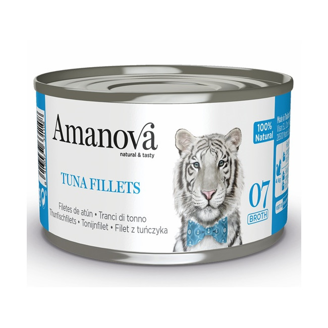 Amanova Cat Tuna Fillets - tuńczyk w bulionie puszka 70g [07]