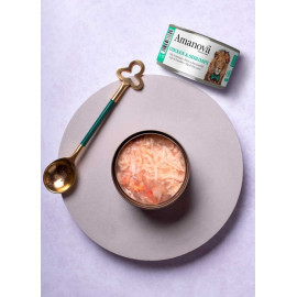 Amanova Cat Chicken & Shrimps - kurczak i krewetki w galaretce puszka 70g [06]