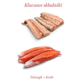 Amanova Cat Tuna & Crab - tuńczyk i krab w galaretce puszka 70g [11]