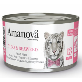 Amanova Cat Tuna & Seaweed - tuńczyk i wodorosty w galaretce puszka 70g [13]