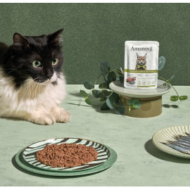 Amanova Cat Sterilised Lamb & Sardines - jagnięcina i sardynki saszetka 85g [P13]