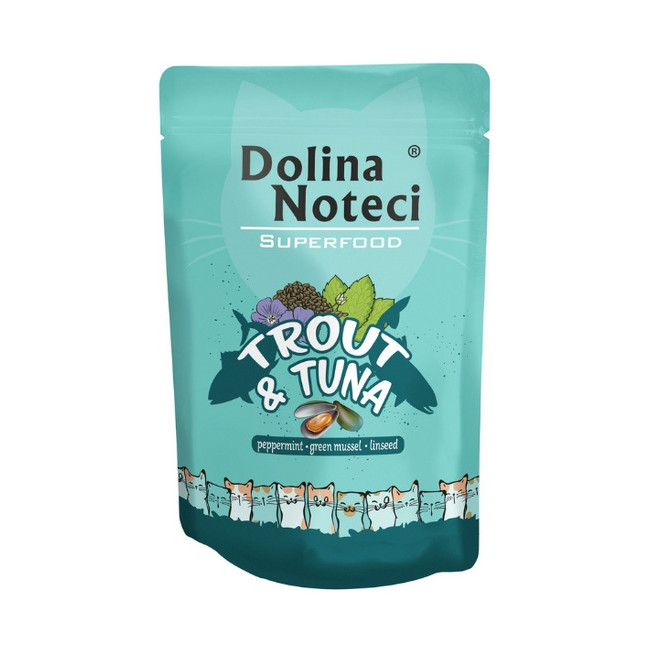 Dolina Noteci Superfood Kot Pstrąg i tuńczyk saszetka 85g