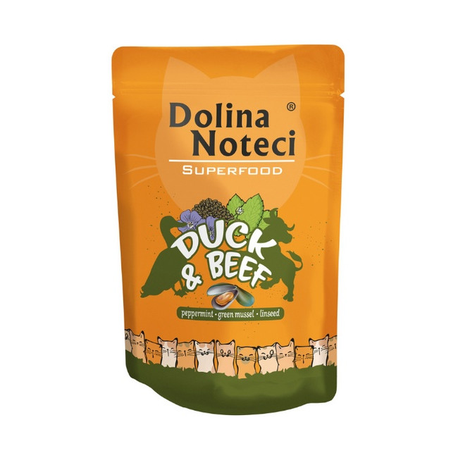 Dolina Noteci Superfood Kot Kaczka i wołowina saszetka 85g