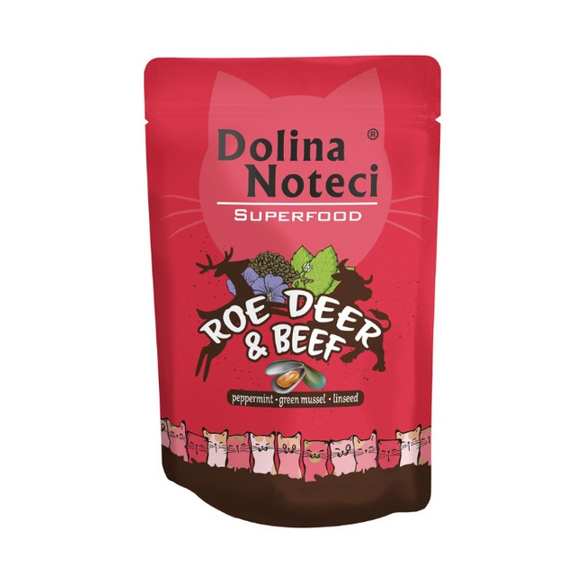 Dolina Noteci Superfood Kot Sarna i wołowina saszetka 85g