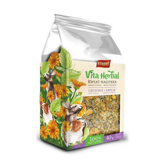 Vitapol Vita Herbal Kwiat nagietka suszony dla gryzoni i królika 40g