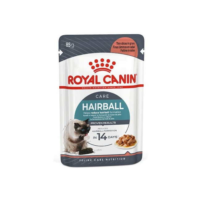 Royal Canin Hairball Care w sosie karma mokra w sosie dla kotów dorosłych, eliminacja kul włosowych saszetka 85g