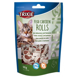 Trixie Premio Fish Chicken Rolls - krążki z kurczakiem i łososiem [42702]