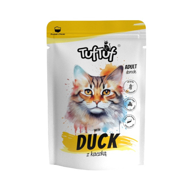 TUF TUF Mielonka z kaczką dla kota saszetka 300g