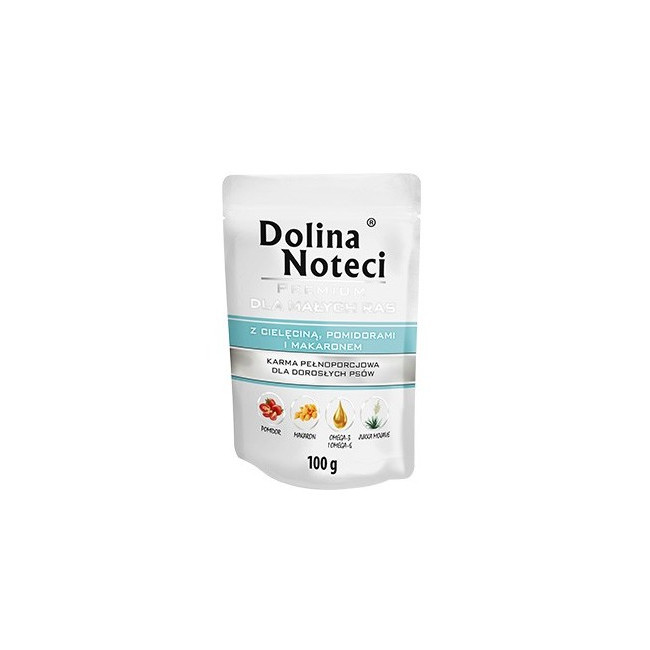 Dolina Noteci Premium Pies Cielęcina, pomidory i makaron saszetka 100g