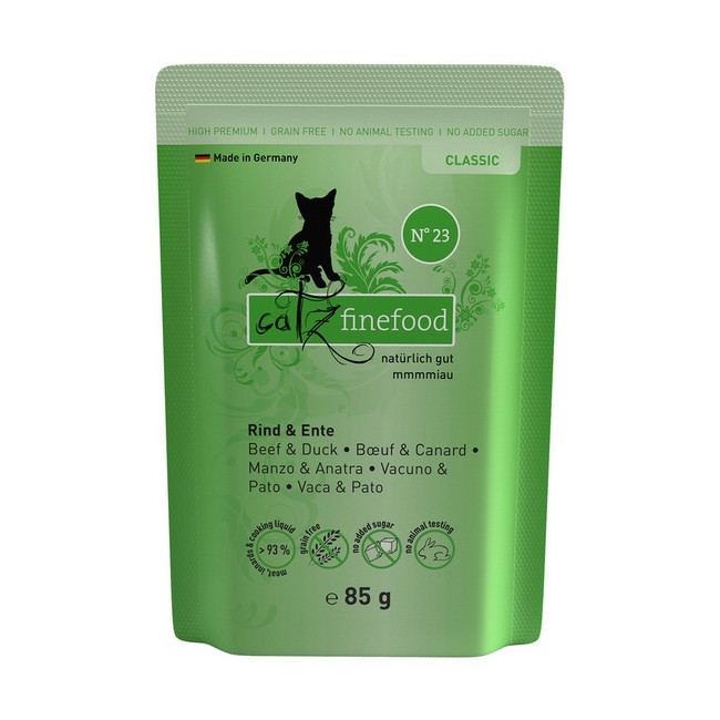 Catz Finefood Classic N.23 Wołowina i Kaczka saszetka 85g