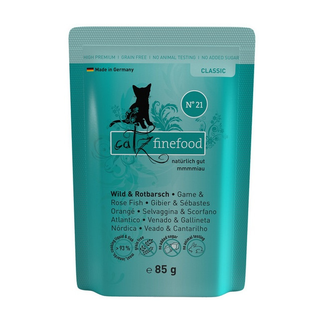 Catz Finefood Classic N.21 Dziczyzna i Karmazyn saszetka 85g