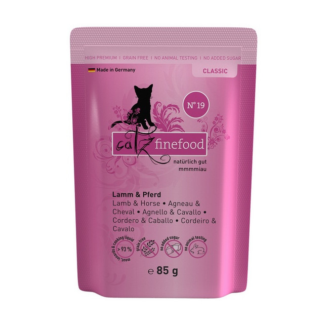 Catz Finefood Classic N.19 Jagnięcina i Konina saszetka 85g