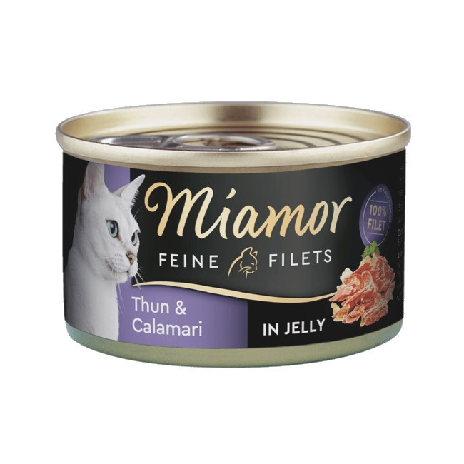 Miamor Feine Filets Dose Thunfisch & Calamari - tuńczyk i kalmary 100g