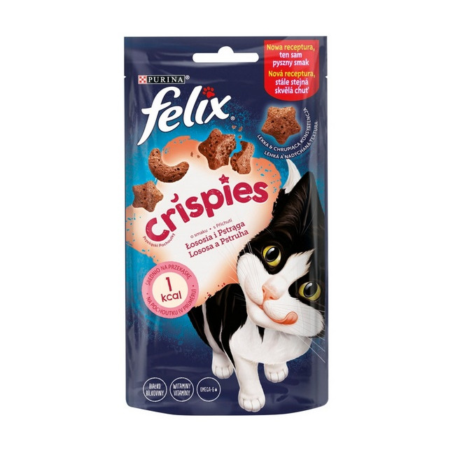 Felix Crispies Łosoś i Pstrąg 45g
