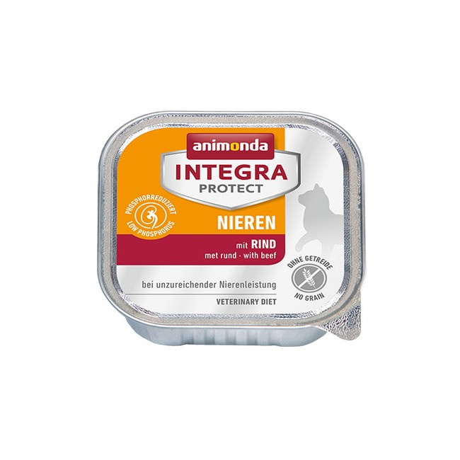 Animonda Integra Protect Nieren dla kota - z wołowiną tacka 100g