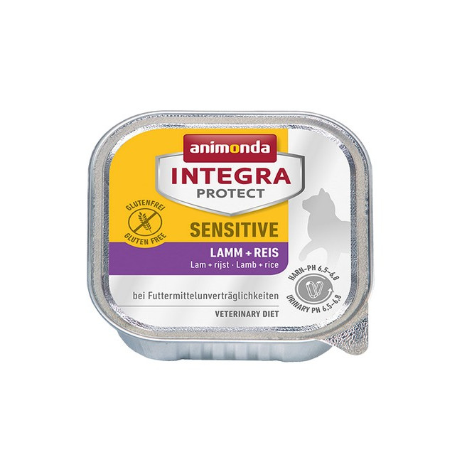 Animonda Integra Protect Sensitive dla kota - z jagnięciną i ryżem tacka 100g