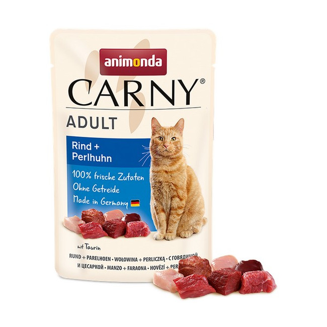 Animonda Carny Adult Wołowina + Perliczka saszetka 85g