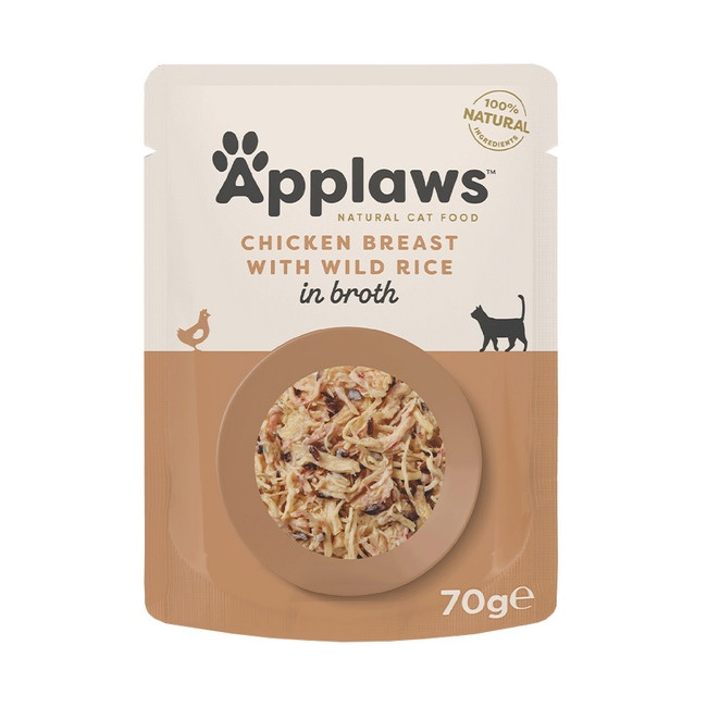 Applaws saszetka dla kota Kurczak i Dziki Ryż 70g