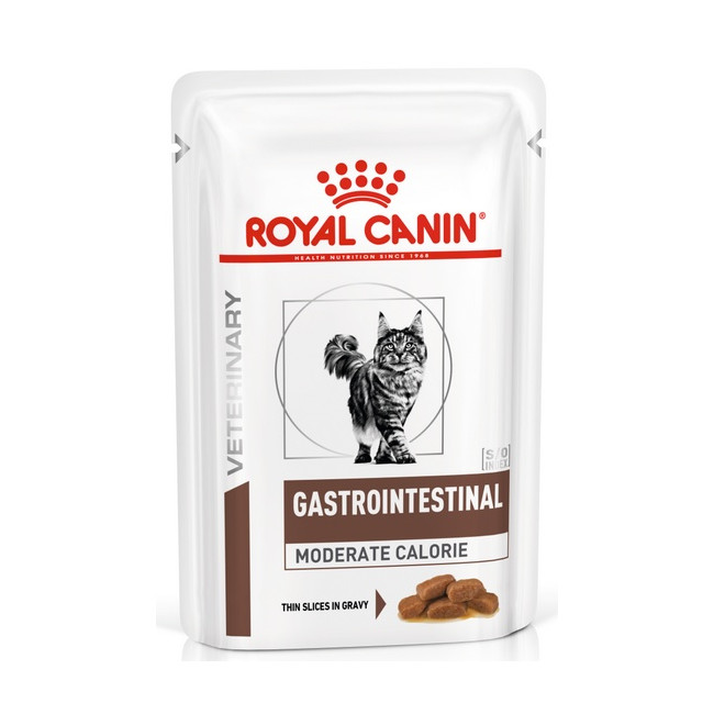 Royal Canin Veterinary Diet Feline Gastrointestinal Moderate Calorie saszetka 85g