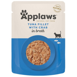 Applaws saszetka dla kota Tuńczyk z Krabem w rosole 70g