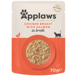 Applaws saszetka dla kota Kurczak z Łososiem w rosole 70g