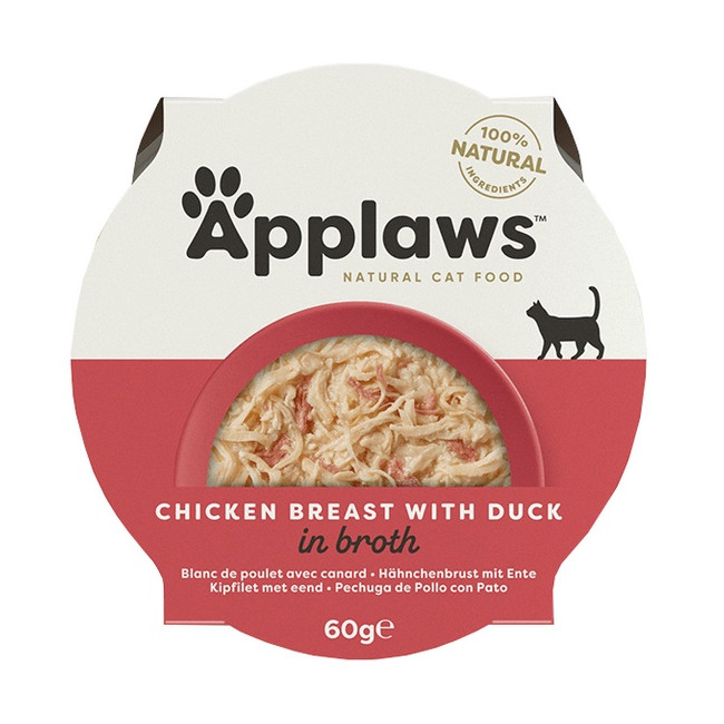 Applaws miseczka dla kota Pierś z Kurczaka z Kaczką 60g