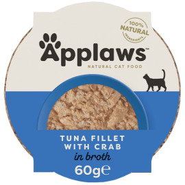 Applaws miseczka dla kota Filet z Tuńczyka z Krabami 60g