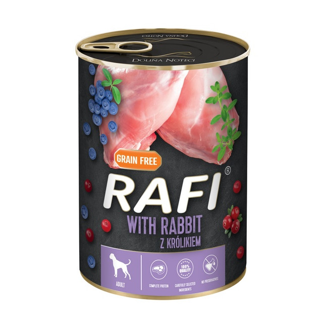 Rafi Pies Królik puszka 400g