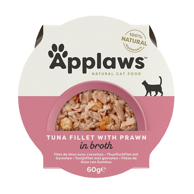 Applaws miseczka dla kota Filet z Tuńczyka z Krewetkami 60g