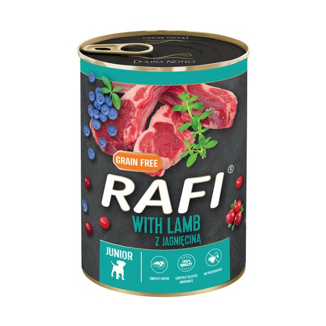 Rafi Pies Junior Jagnięcina puszka 400g
