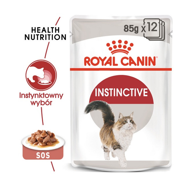 Royal Canin Instinctive w sosie karma mokra dla kotów dorosłych, wybrednych saszetka 85g