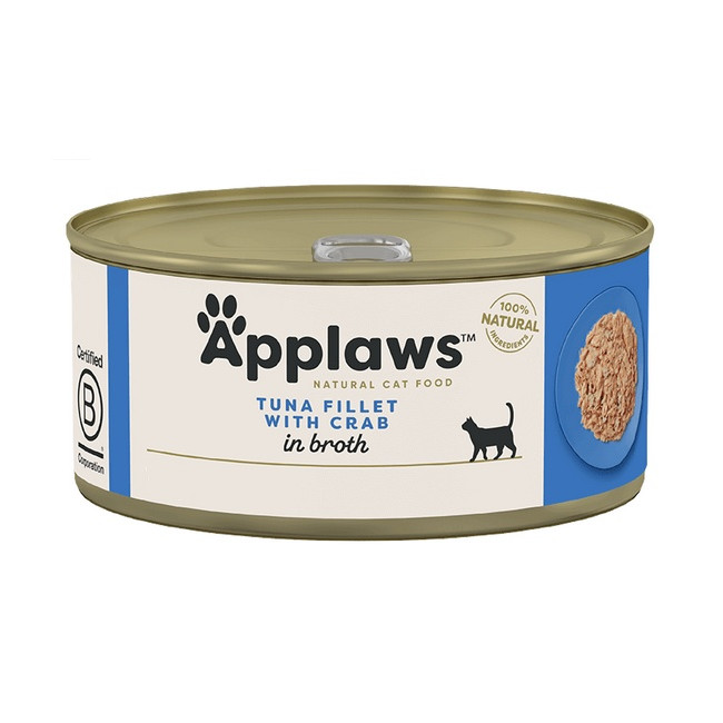 Applaws puszka dla kota Tuńczyk i Kraby 70g