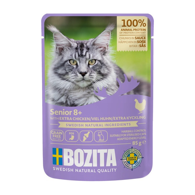 Bozita Cat Senior 8+ Kurczak w sosie saszetka 85g
