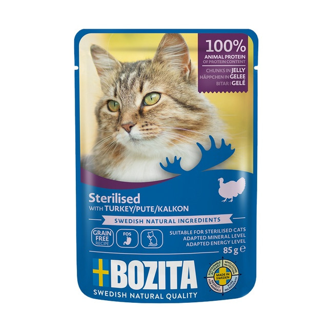Bozita Cat Sterilised Indyk w galaretce saszetka 85g