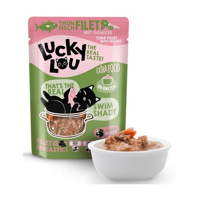 Lucky Lou Extrafood Tuńczyk i warzywa w bulionie saszetka 70g