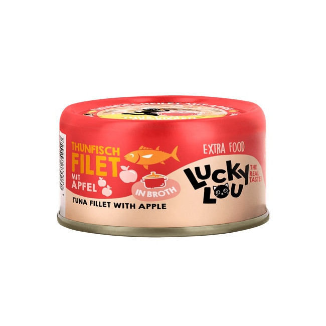 Lucky Lou Extrafood Tuńczyk i jabłko w bulionie puszka 70g