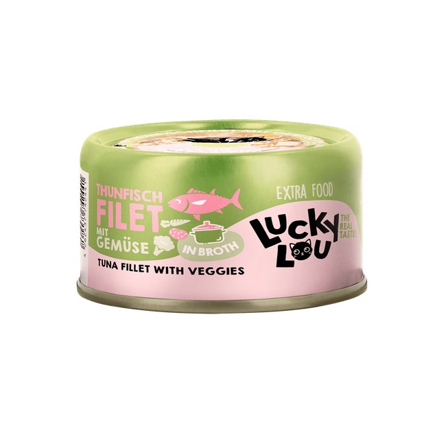 Lucky Lou Extrafood Tuńczyk i warzywa w bulionie puszka 70g