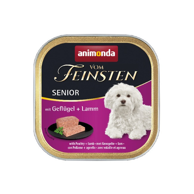 Animonda vom Feinsten Dog Senior Drób i Jagnięcina 150g