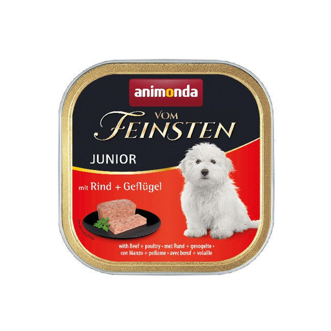 Animonda vom Feinsten Dog Junior Wołowina i Drób 150g