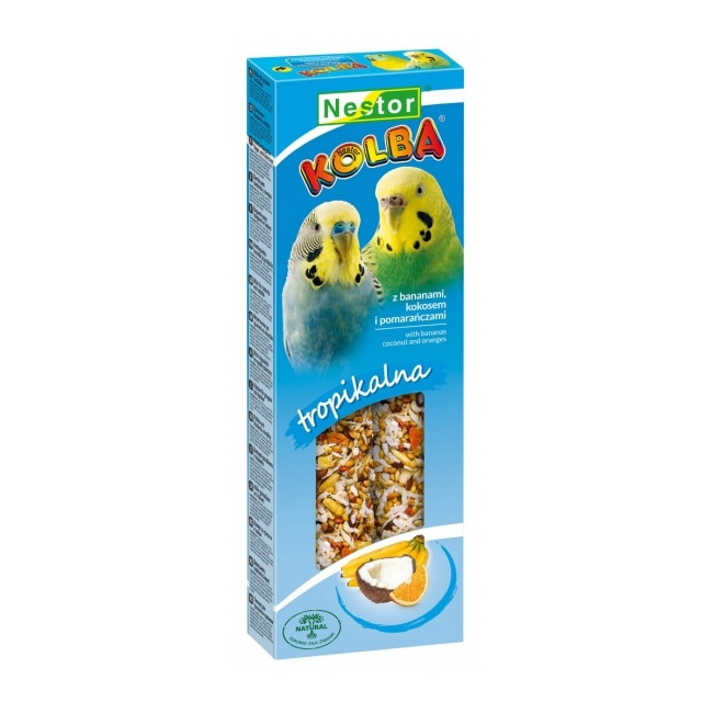 Nestor Kolba Papuga mała owoce tropikalne i kokos 2szt
